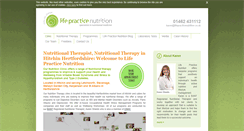 Desktop Screenshot of lifepracticenutrition.co.uk