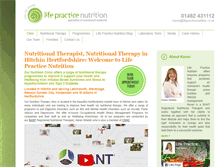 Tablet Screenshot of lifepracticenutrition.co.uk